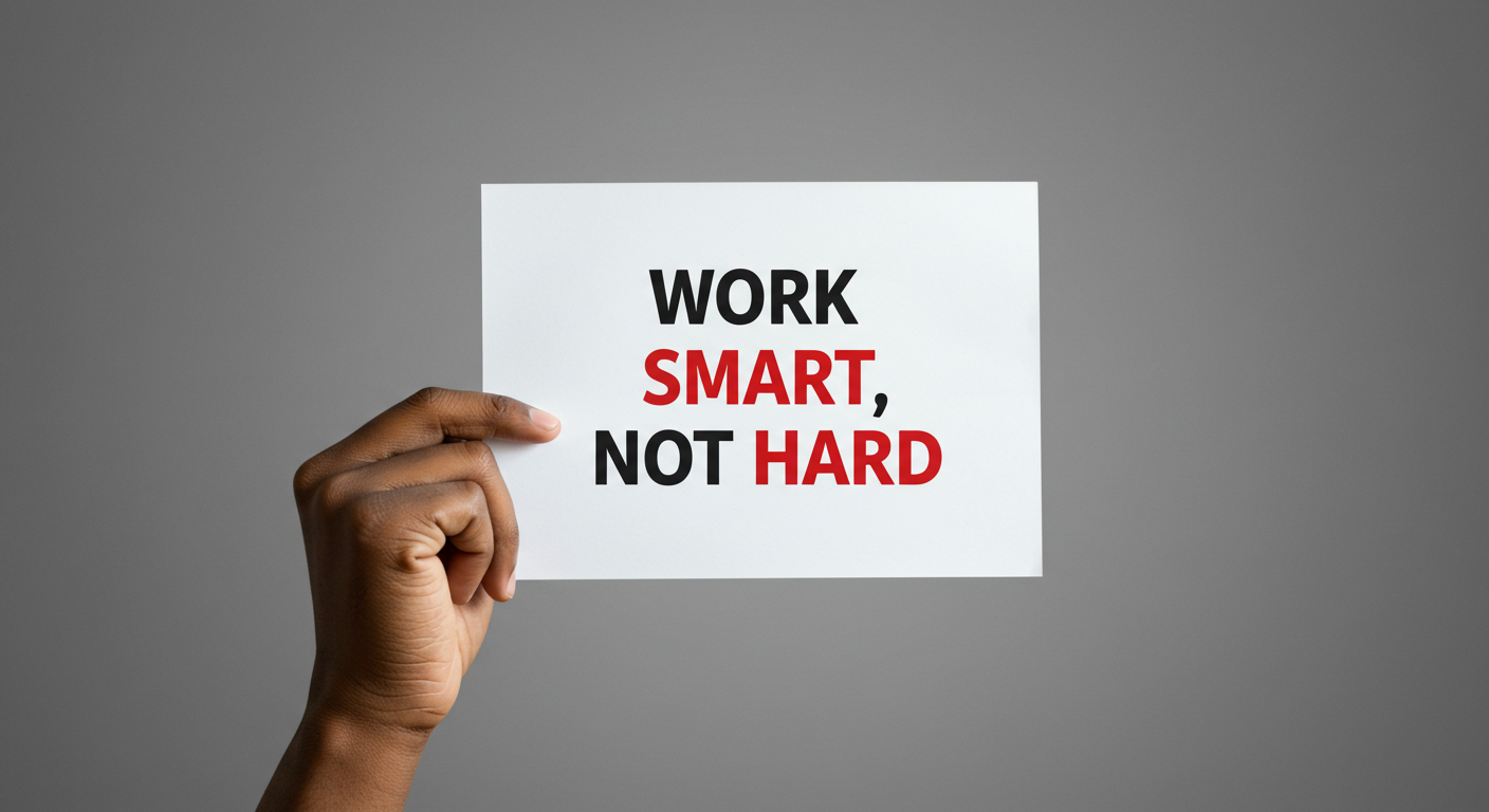 Why the Hustle Mentality is Overrated: How to Work Smarter, Not Harder…6 Powerful Tips